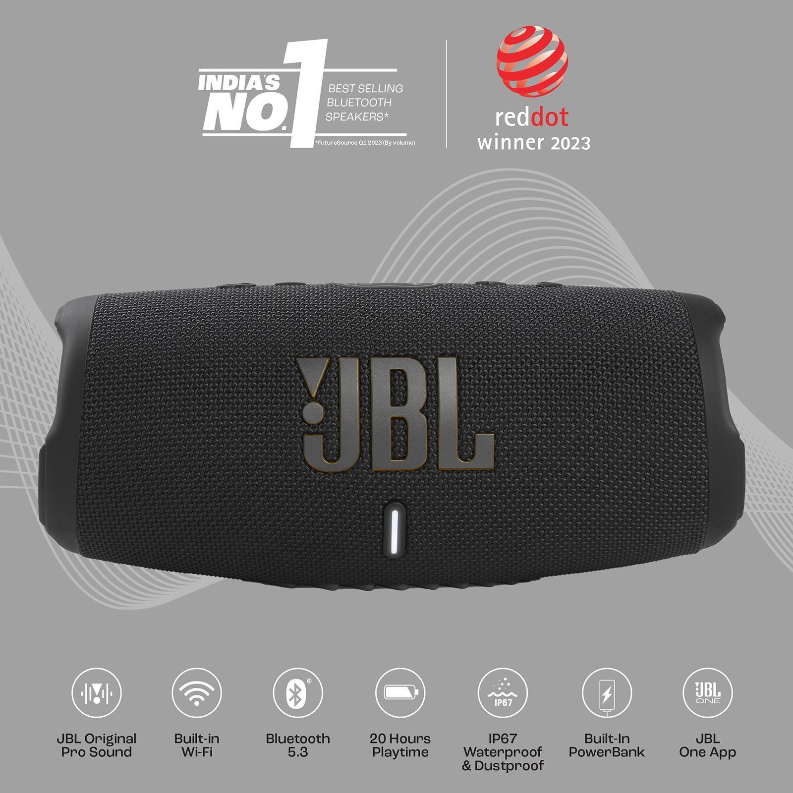Buy JBL Charge 5 Wi-Fi 30W Portable Bluetooth Speaker (IP67 Water